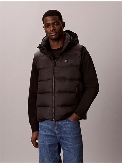 svls nylon zip off hood down puff CALVIN KLEIN JEANS | LV04RG514GUB1